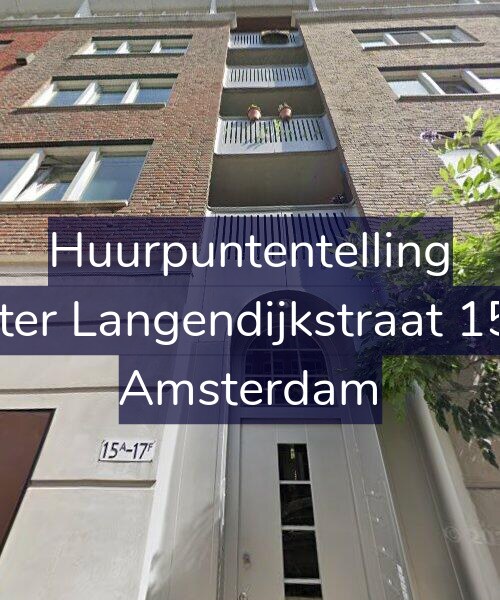 Foto gevel Huurpuntentelling voor Pieter Langendijkstraat 15-A, Amsterdam