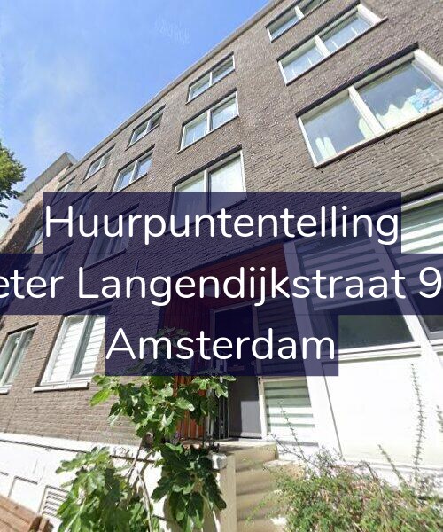 Foto gevel Huurpuntentelling voor Pieter Langendijkstraat 9-D, Amsterdam