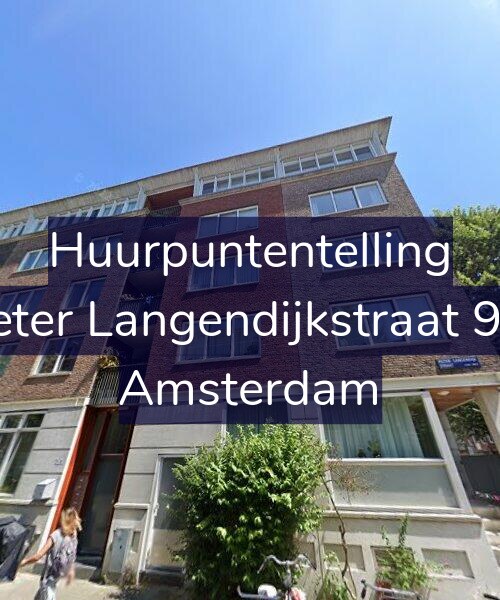Foto gevel Huurpuntentelling voor Pieter Langendijkstraat 9-C, Amsterdam