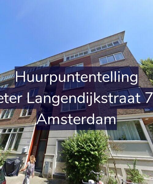Foto gevel Huurpuntentelling voor Pieter Langendijkstraat 7-B, Amsterdam