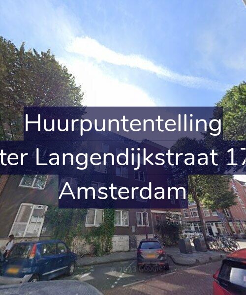 Foto gevel Huurpuntentelling voor Pieter Langendijkstraat 17-A, Amsterdam