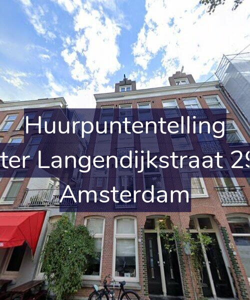 Foto gevel Huurpuntentelling voor Pieter Langendijkstraat 29-1, Amsterdam