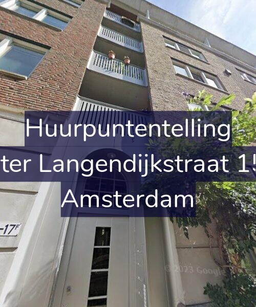 Foto gevel Huurpuntentelling voor Pieter Langendijkstraat 15-E, Amsterdam