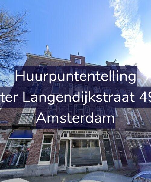 Foto gevel Huurpuntentelling voor Pieter Langendijkstraat 49-1, Amsterdam