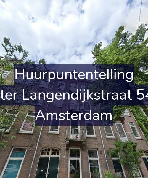 Foto gevel Huurpuntentelling voor Pieter Langendijkstraat 54-3, Amsterdam