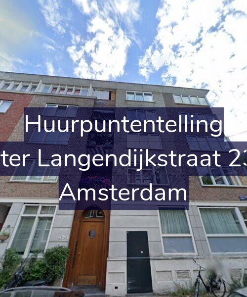 Foto gevel Huurpuntentelling voor Pieter Langendijkstraat 23-F, Amsterdam
