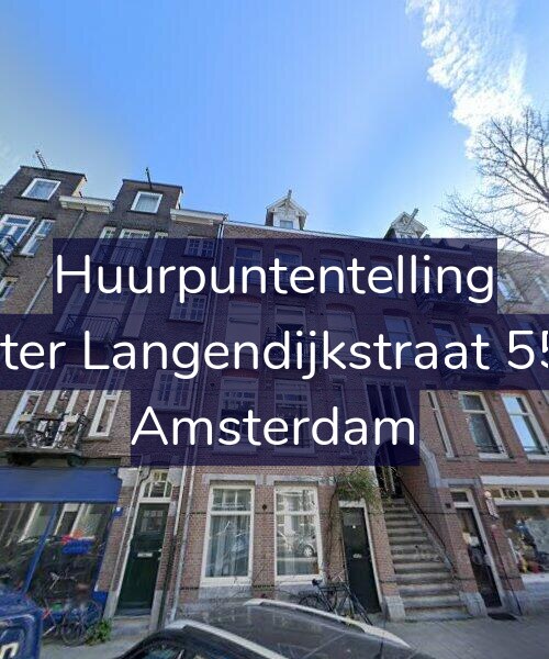 Foto gevel Huurpuntentelling voor Pieter Langendijkstraat 55-1, Amsterdam