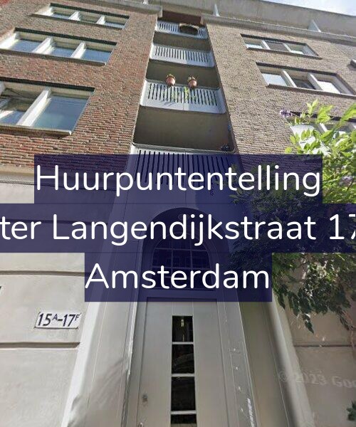 Foto gevel Huurpuntentelling voor Pieter Langendijkstraat 17-B, Amsterdam