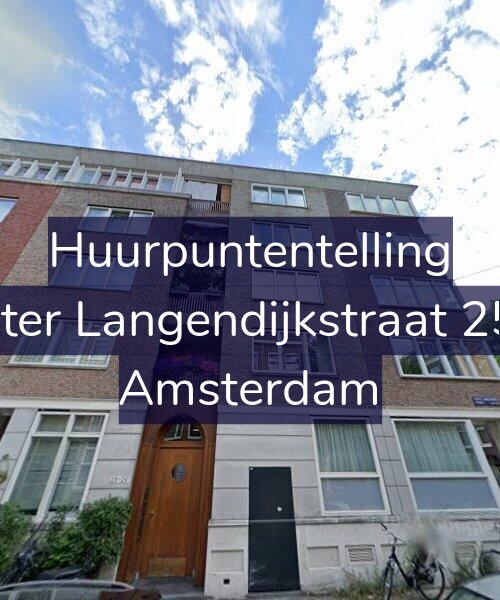 Foto gevel Huurpuntentelling voor Pieter Langendijkstraat 25-F, Amsterdam