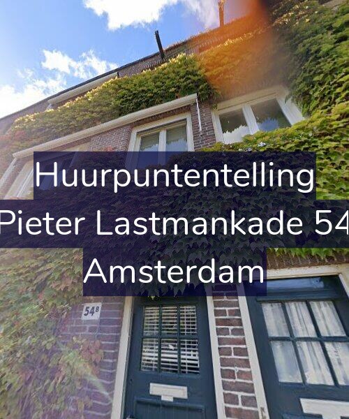 Foto gevel Huurpuntentelling voor Pieter Lastmankade 54, Amsterdam