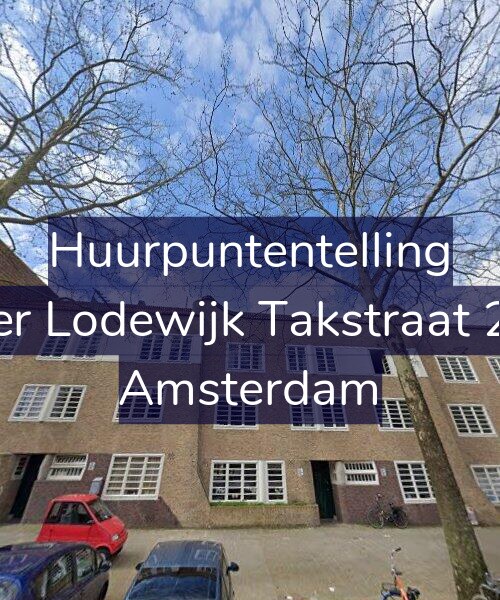 Foto gevel Huurpuntentelling voor Pieter Lodewijk Takstraat 22-A, Amsterdam