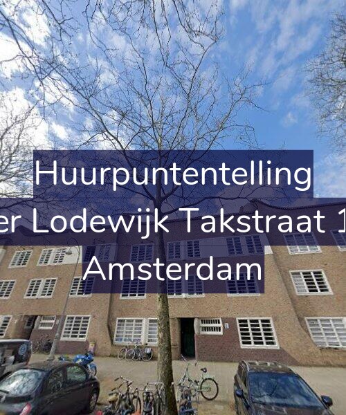 Foto gevel Huurpuntentelling voor Pieter Lodewijk Takstraat 16-A, Amsterdam