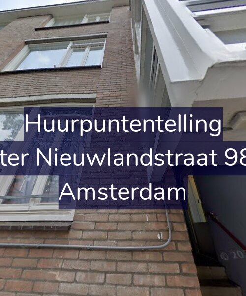 Foto gevel Huurpuntentelling voor Pieter Nieuwlandstraat 98-A, Amsterdam