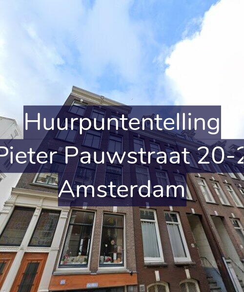 Foto gevel Huurpuntentelling voor Pieter Pauwstraat 20-2, Amsterdam