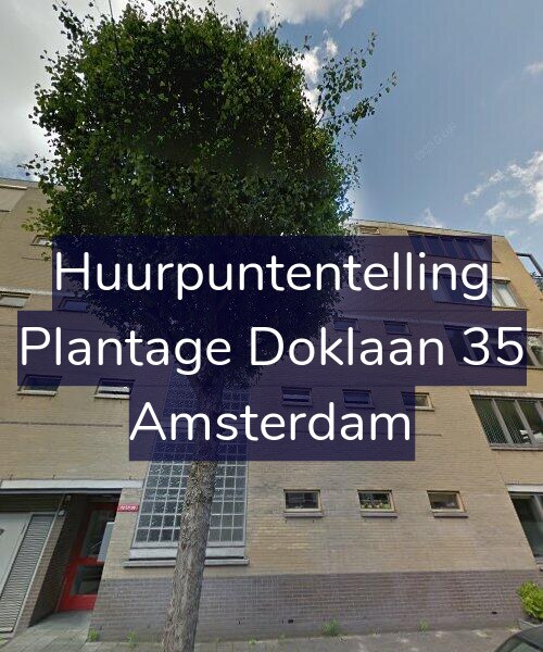 Foto gevel Huurpuntentelling voor Plantage Doklaan 35, Amsterdam