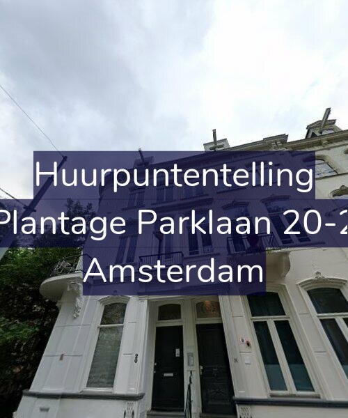Foto gevel Huurpuntentelling voor Plantage Parklaan 20-2, Amsterdam