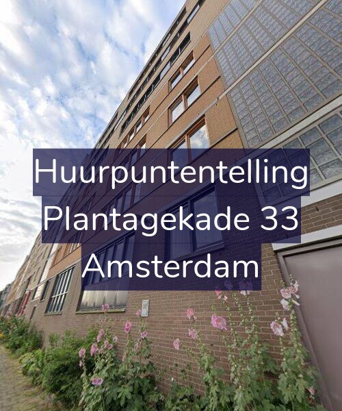 Foto gevel Huurpuntentelling voor Plantagekade 33, Amsterdam