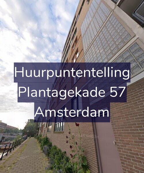 Foto gevel Huurpuntentelling voor Plantagekade 57, Amsterdam