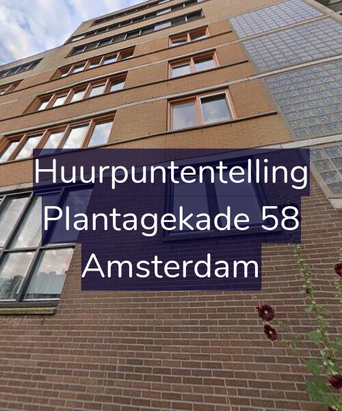 Foto gevel Huurpuntentelling voor Plantagekade 58, Amsterdam