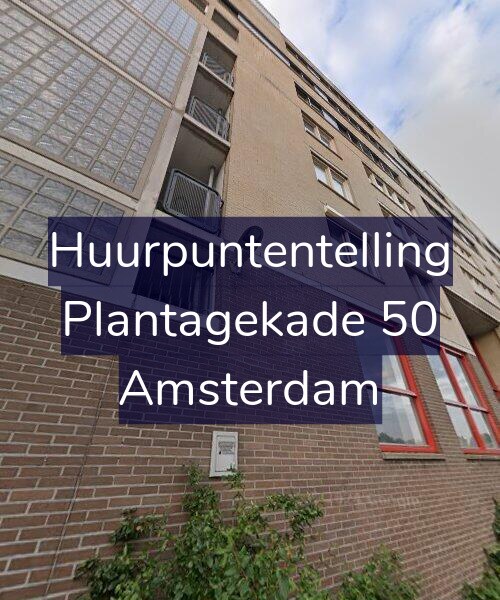 Foto gevel Huurpuntentelling voor Plantagekade 50, Amsterdam