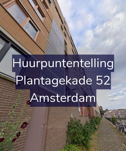 Foto gevel Huurpuntentelling voor Plantagekade 52, Amsterdam