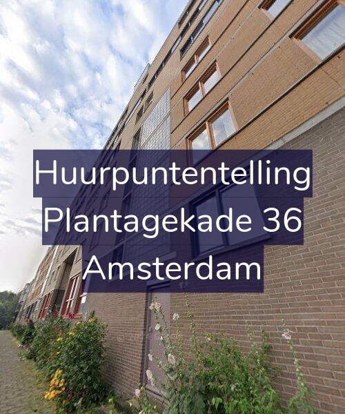 Foto gevel Huurpuntentelling voor Plantagekade 36, Amsterdam