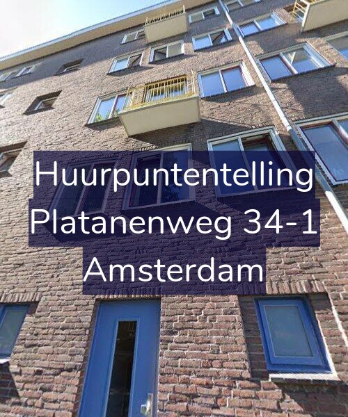 Foto gevel Huurpuntentelling voor Platanenweg 34-1, Amsterdam