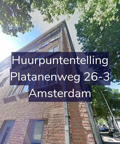 Foto gevel Huurpuntentelling voor Platanenweg 26-3, Amsterdam