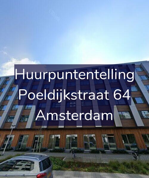 Foto gevel Huurpuntentelling voor Poeldijkstraat 64, Amsterdam