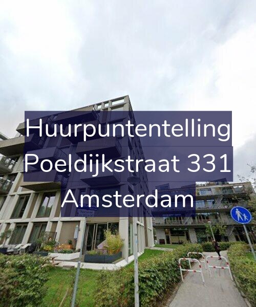Foto gevel Huurpuntentelling voor Poeldijkstraat 331, Amsterdam