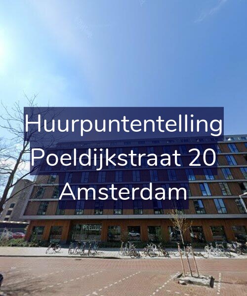 Foto gevel Huurpuntentelling voor Poeldijkstraat 20, Amsterdam
