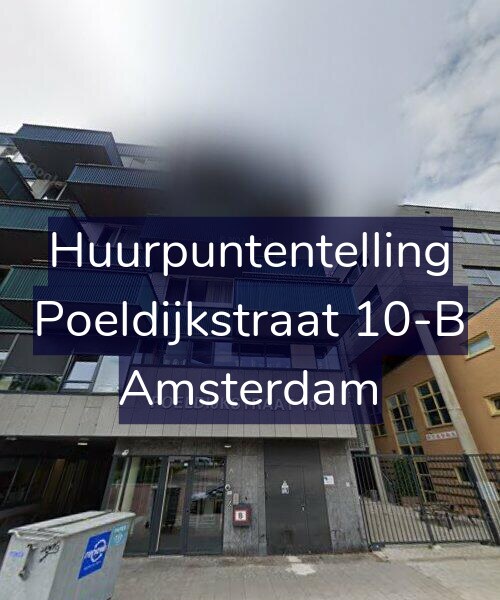 Foto gevel Huurpuntentelling voor Poeldijkstraat 10-B, Amsterdam