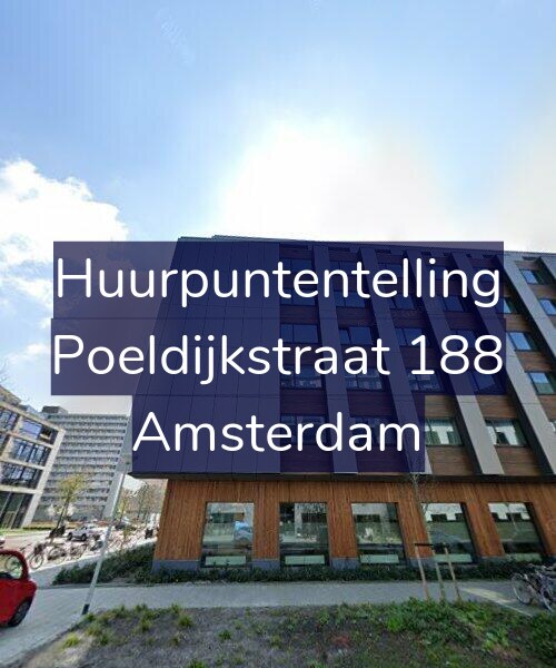 Foto gevel Huurpuntentelling voor Poeldijkstraat 188, Amsterdam