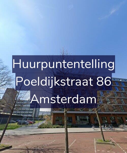 Foto gevel Huurpuntentelling voor Poeldijkstraat 86, Amsterdam