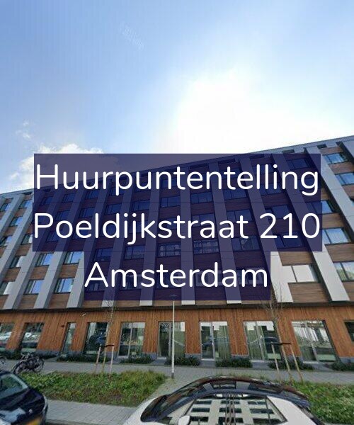 Foto gevel Huurpuntentelling voor Poeldijkstraat 210, Amsterdam