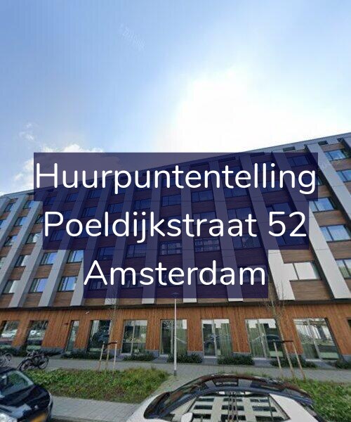 Foto gevel Huurpuntentelling voor Poeldijkstraat 52, Amsterdam