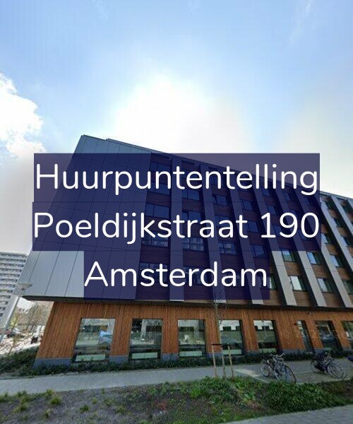 Foto gevel Huurpuntentelling voor Poeldijkstraat 190, Amsterdam