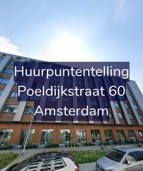 Foto gevel Huurpuntentelling voor Poeldijkstraat 60, Amsterdam