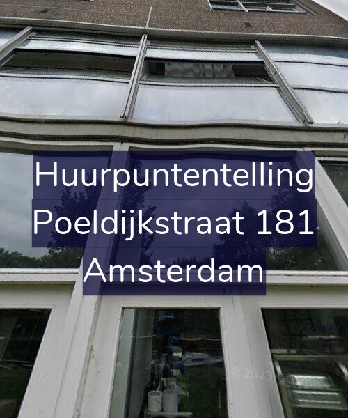 Foto gevel Huurpuntentelling voor Poeldijkstraat 181, Amsterdam