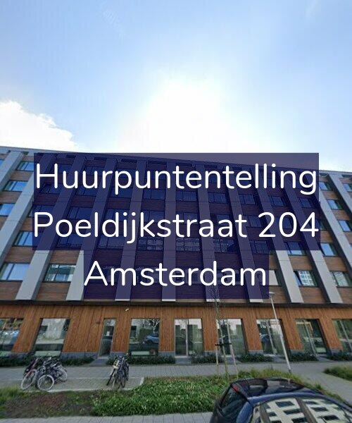 Foto gevel Huurpuntentelling voor Poeldijkstraat 204, Amsterdam