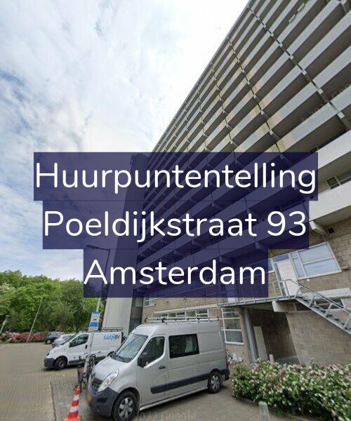 Foto gevel Huurpuntentelling voor Poeldijkstraat 93, Amsterdam