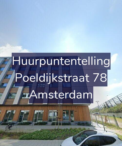 Foto gevel Huurpuntentelling voor Poeldijkstraat 78, Amsterdam