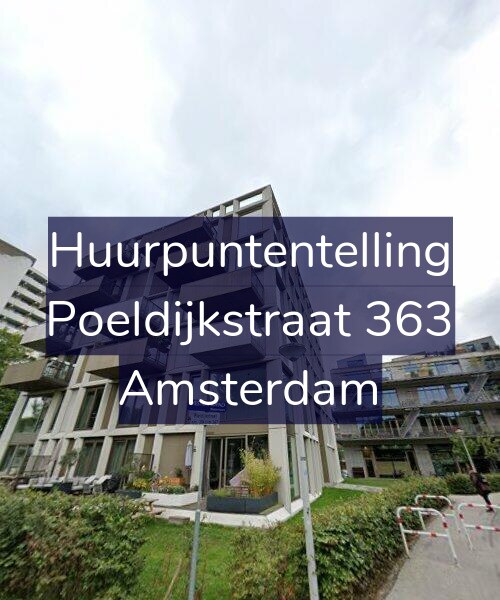 Foto gevel Huurpuntentelling voor Poeldijkstraat 363, Amsterdam