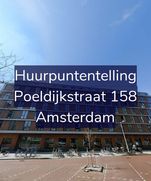 Foto gevel Huurpuntentelling voor Poeldijkstraat 158, Amsterdam