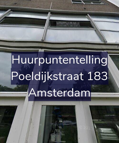 Foto gevel Huurpuntentelling voor Poeldijkstraat 183, Amsterdam
