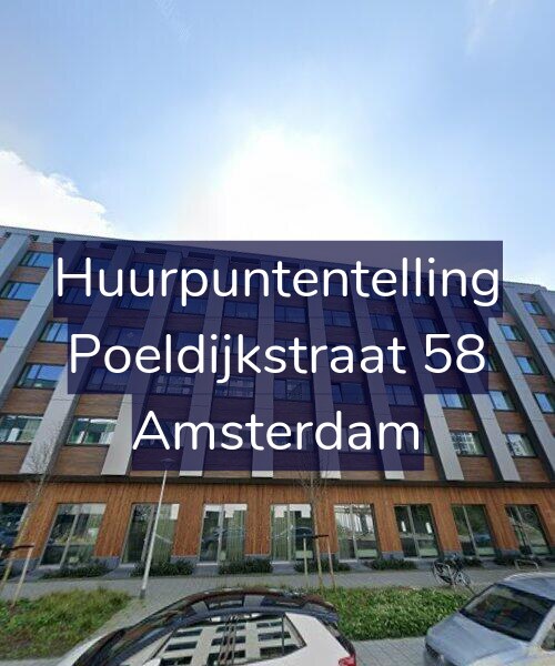 Foto gevel Huurpuntentelling voor Poeldijkstraat 58, Amsterdam