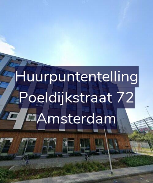 Foto gevel Huurpuntentelling voor Poeldijkstraat 72, Amsterdam