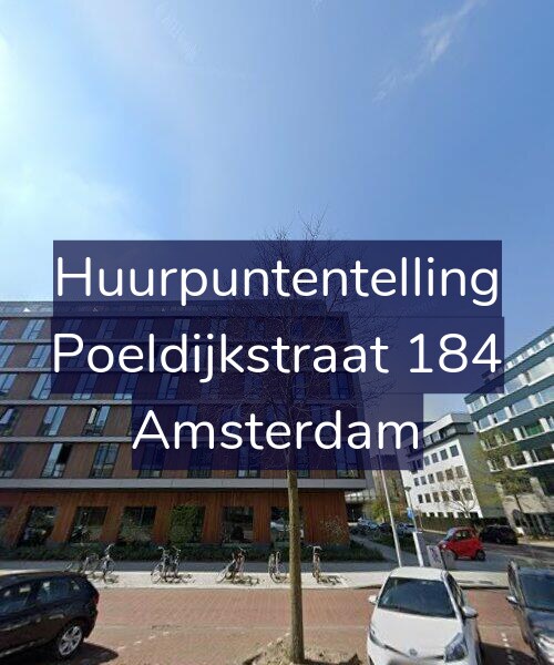 Foto gevel Huurpuntentelling voor Poeldijkstraat 184, Amsterdam