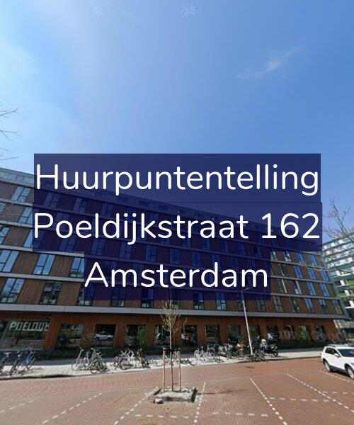 Foto gevel Huurpuntentelling voor Poeldijkstraat 162, Amsterdam