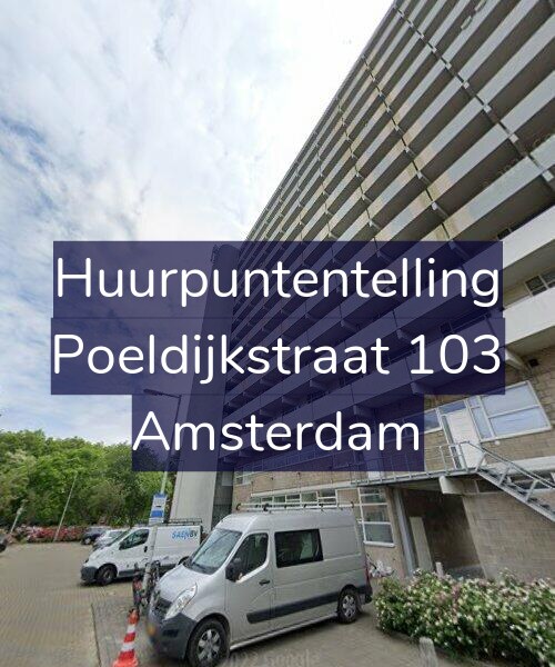 Foto gevel Huurpuntentelling voor Poeldijkstraat 103, Amsterdam